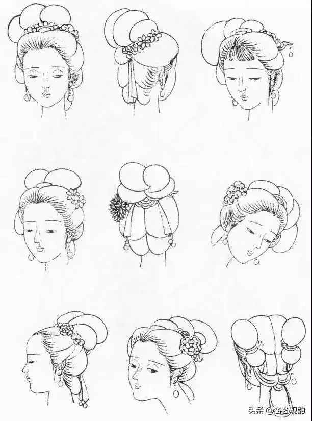 ​传统仕女白描：画法图例资料图
