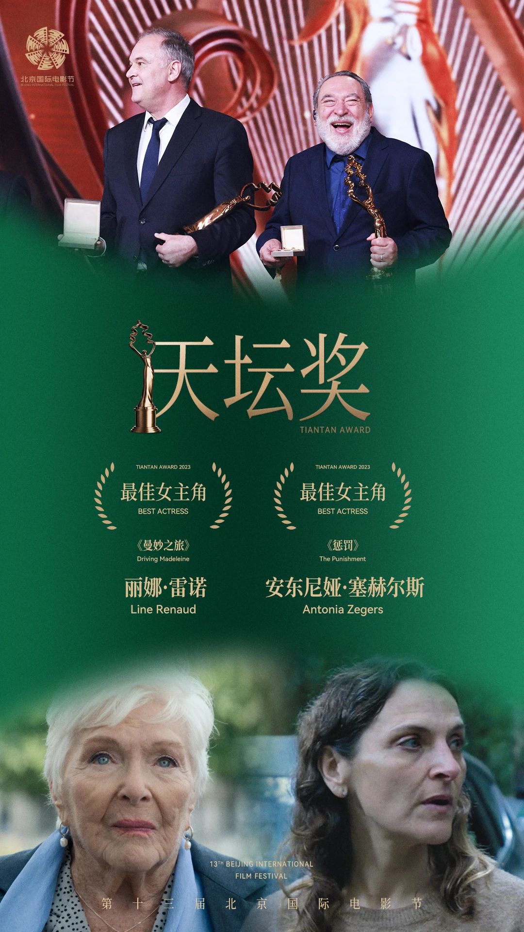 4月29日，第十三届北京国际电影节闭幕式暨颁奖典礼盛大举行，“天坛奖”主竞赛单元十项大奖也揭晓了归属。智利导演马蒂亚斯·比塞的最新力作《惩罚》一举斩获最佳影片奖。马蒂亚斯·比塞年少成名，23