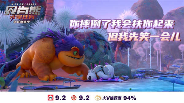 《贝肯熊：火星任务》是知名动画IP“倒霉熊”的新电影，讲述了特工贝肯熊接下火星抓怪任务，却误闯火星神奇秘境，还意外和火星怪物成为好友，开启爆笑不断的冒险故事。上映3日，《贝肯熊：火星任务》淘票票开分9